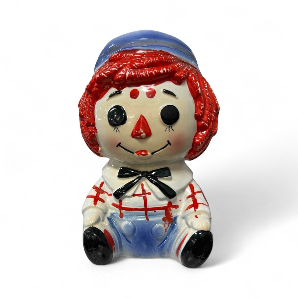 Original Vintage Raggedy Andy Ceramic Planter